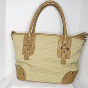 Vintage Relic By Fossil Purse Beige/ Brown Handbag